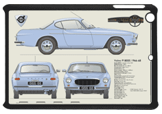 Volvo P1800S 1966-68 Small Tablet Covers